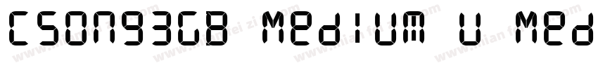 CSong3GB Medium U Medium字体转换
